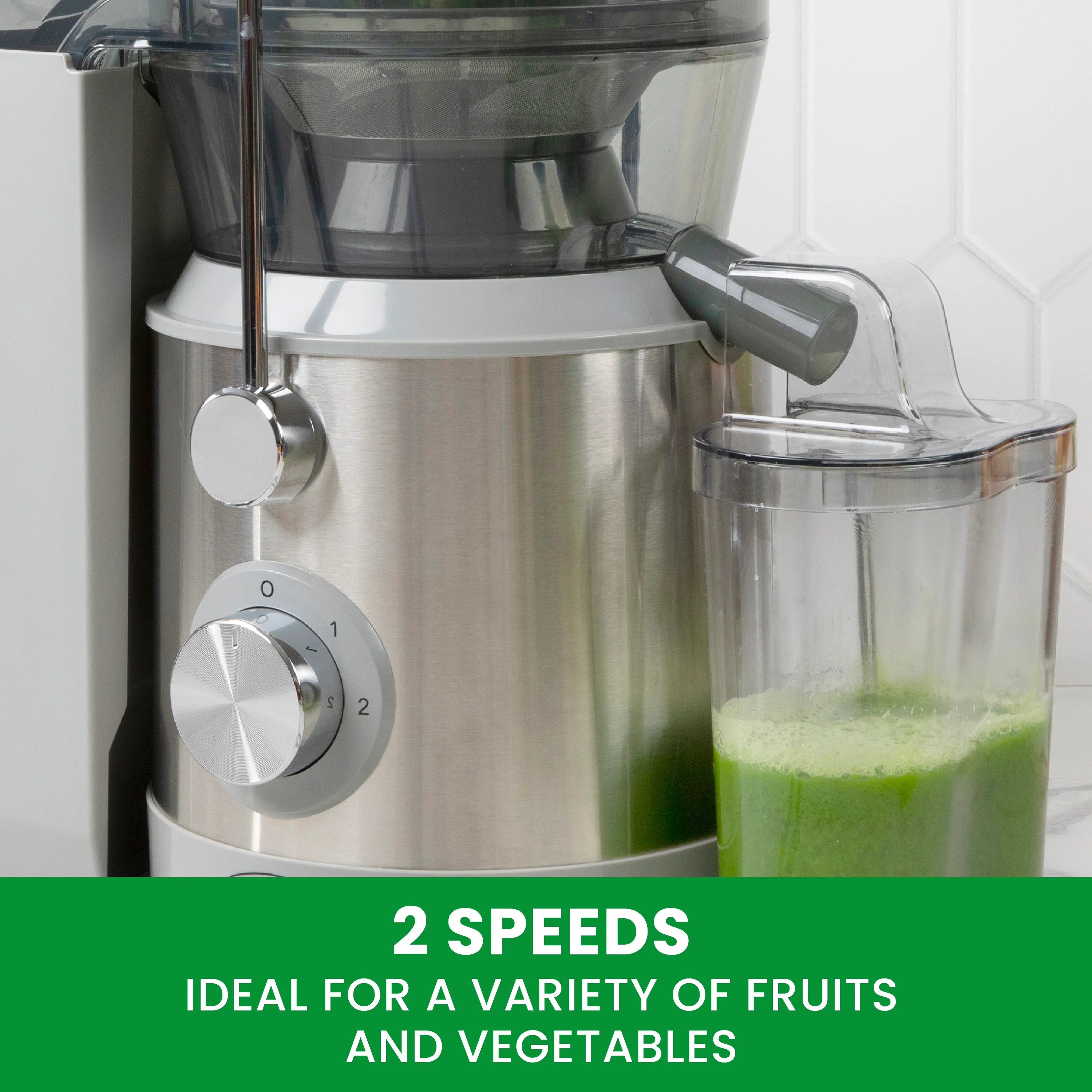 Omega High Speed Juicer with Extra Large Chute (OMJCHSXLCSV13) - Image 3