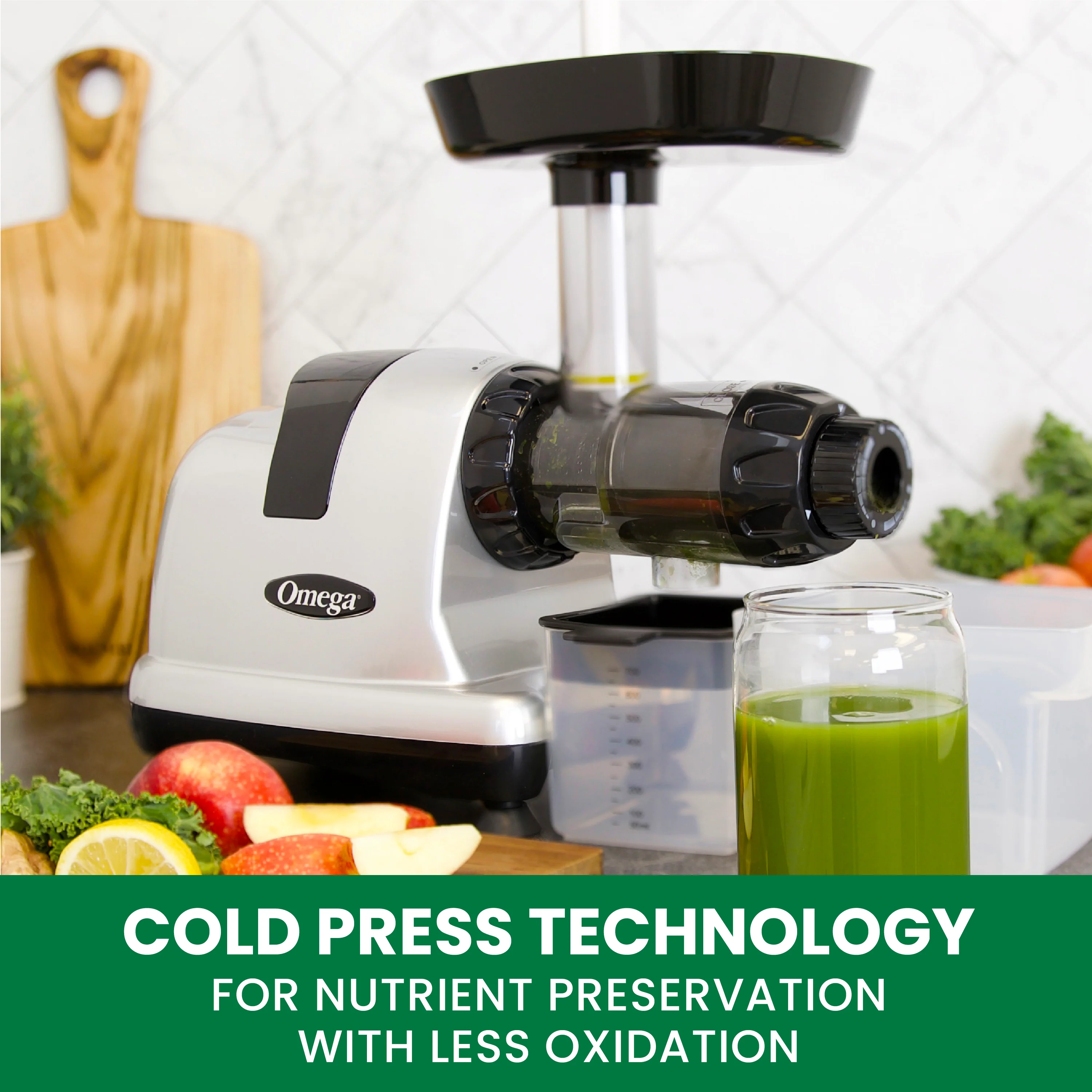Omega All in One Nutrition System Cold Press Juicer (J8006) - Image 3