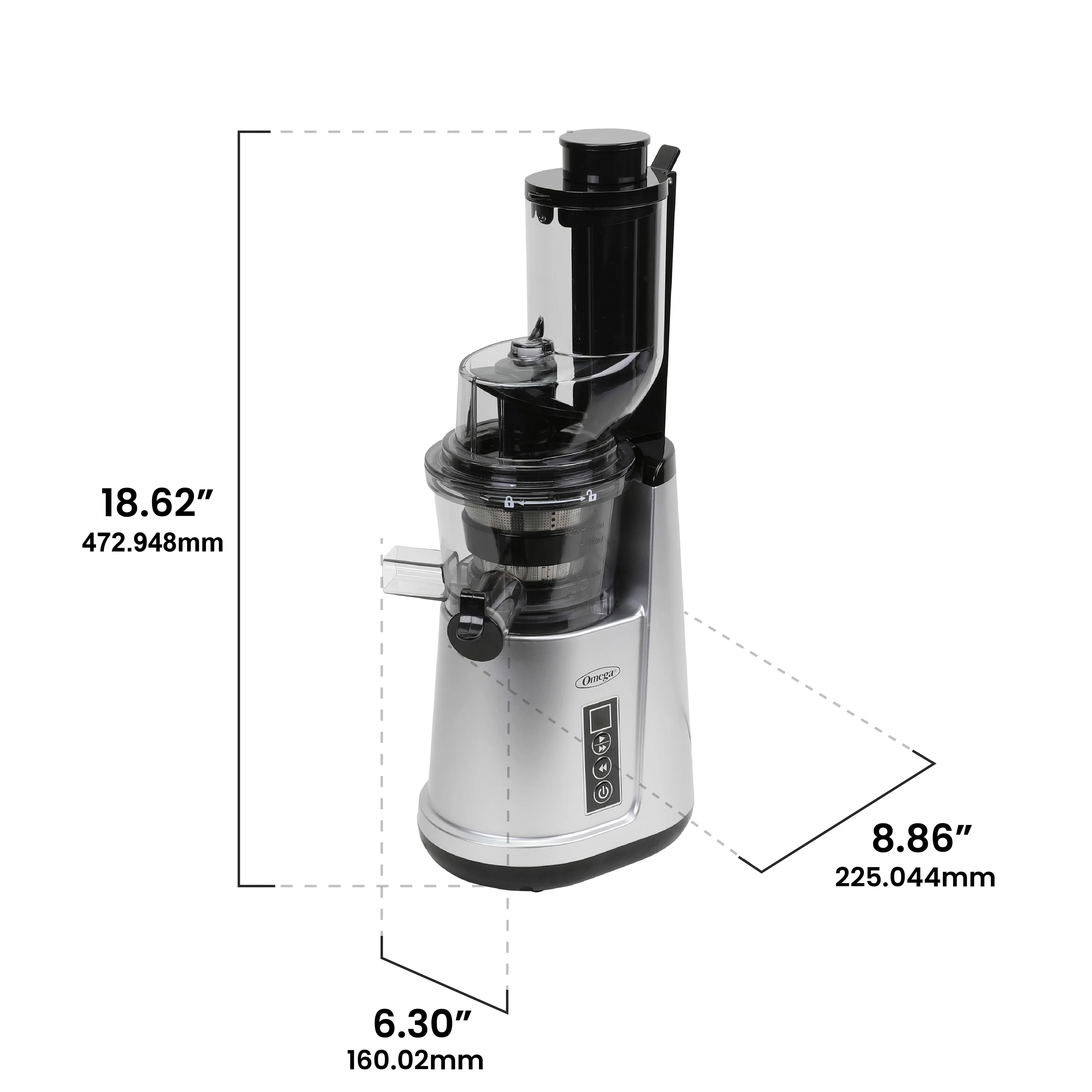 Omega Wide Mouth Vertical Cold Press Juicer (JC4000) - Image 7